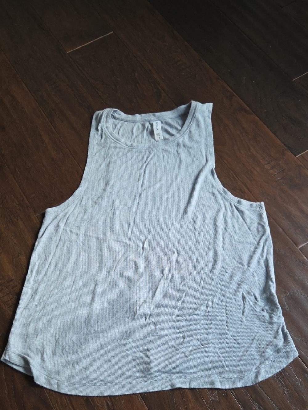 Athleta Blue-Gray Ribbed Lounge Tank Top - Women